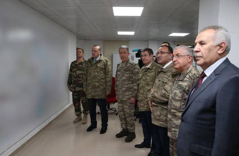 Zeytin Dalı Harekatı’nın 6. gününde Hatay’daki Harekat Merkezi'nde çekilen fotoğraf