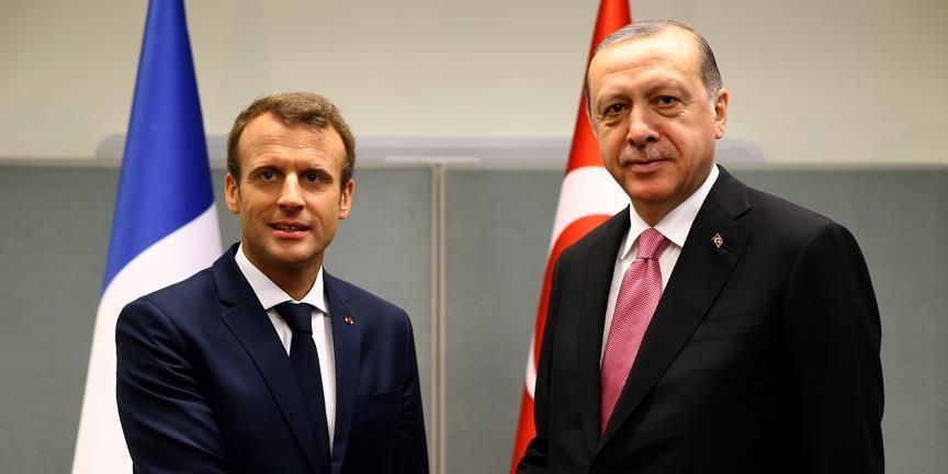 Erdoğan ile Macron Libya ve Suriye'yi görüştü