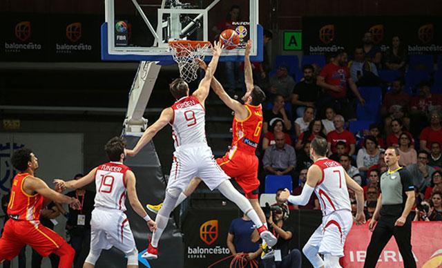 A Milli Erkek Basketbol Takımı, İspanya’ya 74-58 yenildi