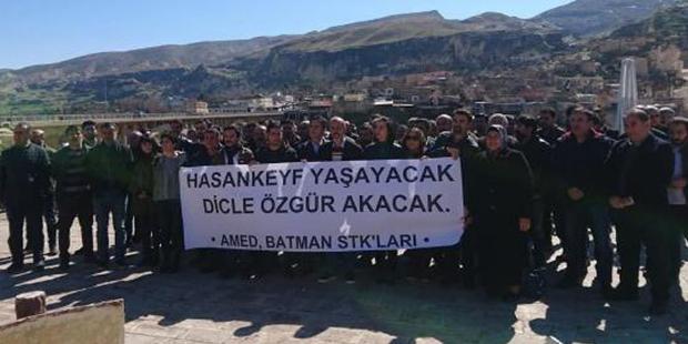 Sivil Toplum Örgütleri, AİHM kararını Hasankeyf'te protesto etti