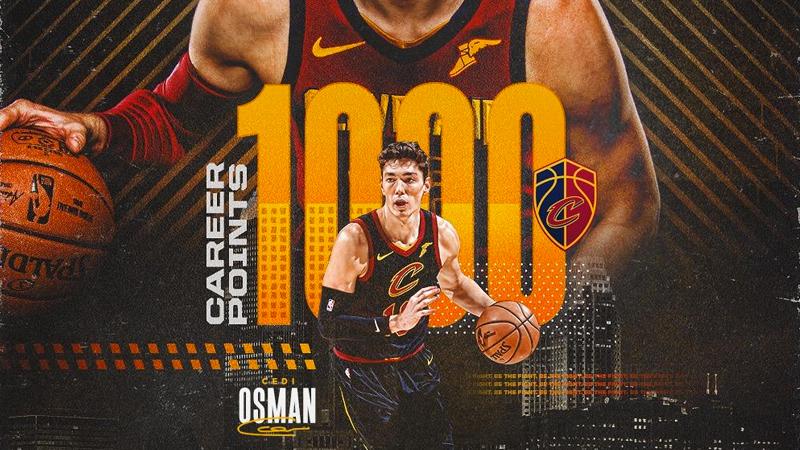 Cedi Osman 1000 sayı barajını aştı