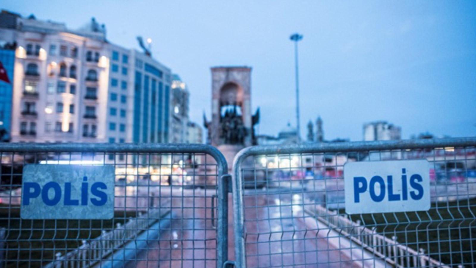 Taksim'e çıkan yollar trafiğe kapatıldı