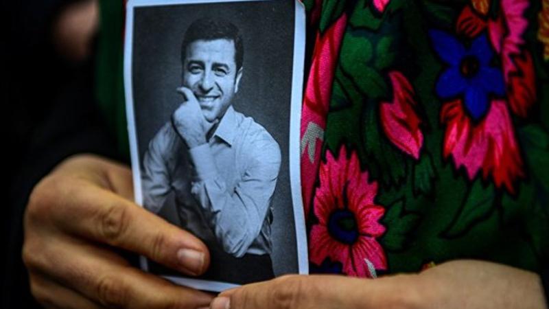 Demirtaş'ın fotoğrafını bulunduran HDP yöneticisine hücre cezası