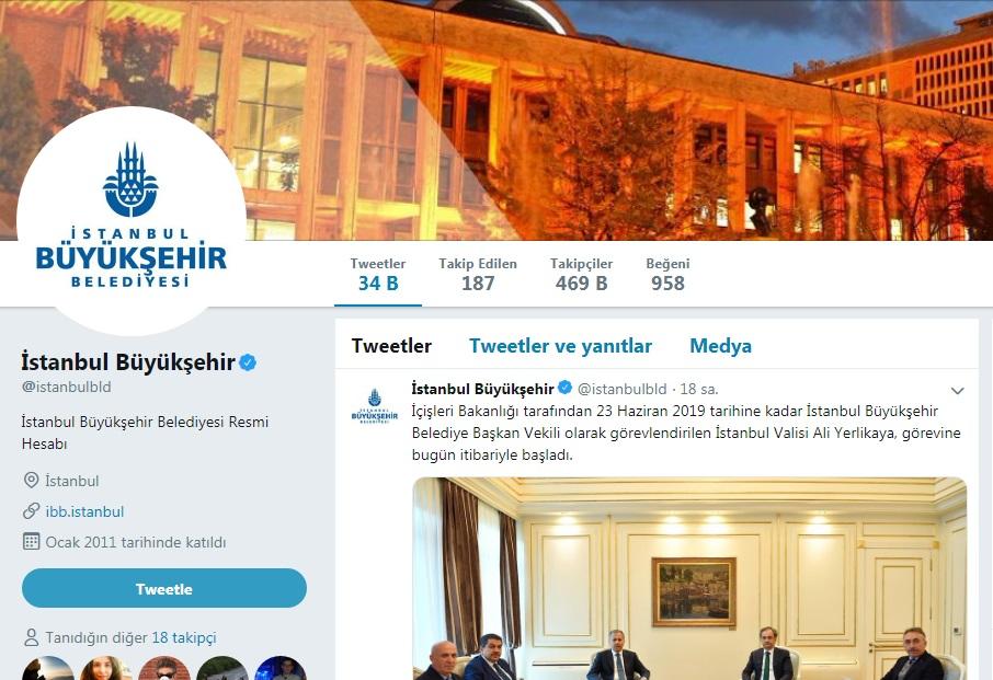 İstanbul Büyükşehir Belediyesi'nin Twitter hesabını "takipten çıkarma" kampanyası başlatıldı