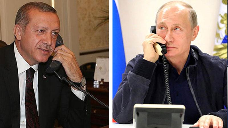 Erdoğan, Putin ile telefonda görüştü