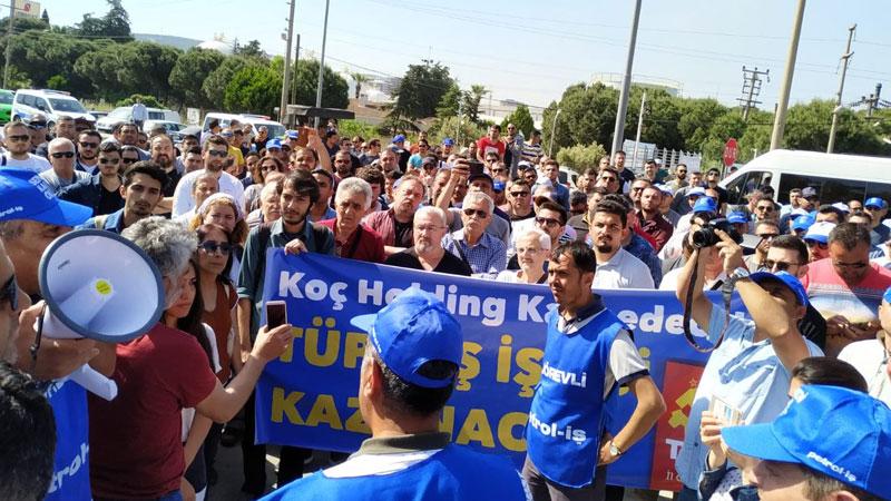 TÜPRAŞ işçileri kendilerini fabrikaya kapattı