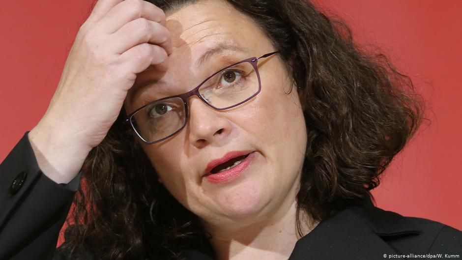 Nahles'in istifa kararı tepkilere yol açtı