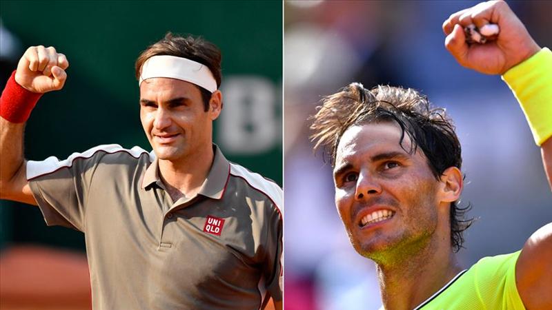 Fransa Açık'ta Nadal ve Federer yarı finalde