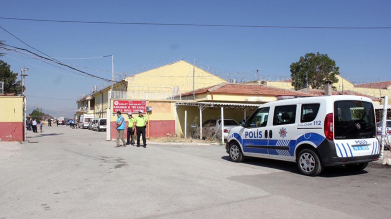 Çok sayıda polis sevk edilmişti; Karaman Cezaevi'ndeki isyan alarmı tatbikat çıktı