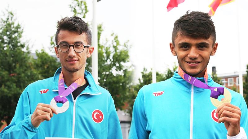 U20 Avrupa Atletizm Şampiyonası'nda bir altın ve bir gümüş madalya