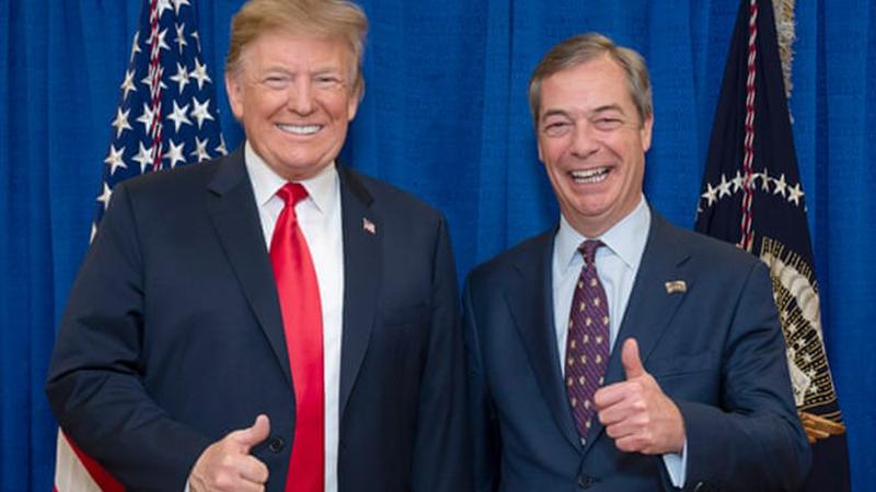 Brexit Partisi lideri Farage, Trump'ın azınlık Kongre üyelerine "ülkenize dönün" demesinin "dahiyane" olduğunu söyledi