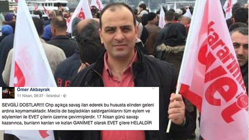 “Bunların karıları ve kızları ganimet olarak evetçilere helaldir” diyen isim İBB'deki görevine devam ediyor