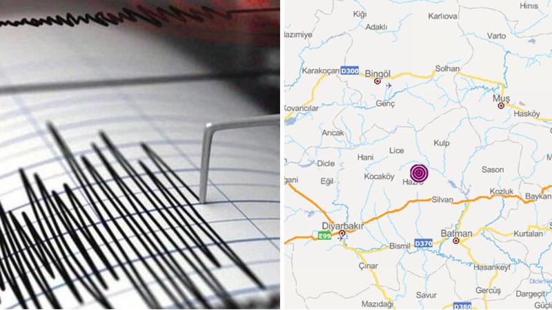 Hazro'da 3.6 büyüklüğünde deprem