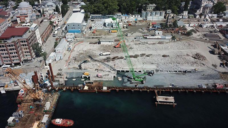 Galataport İstanbul'da Koronavirüs nedeniyle inşaat faaliyeti geçici olarak durduruldu