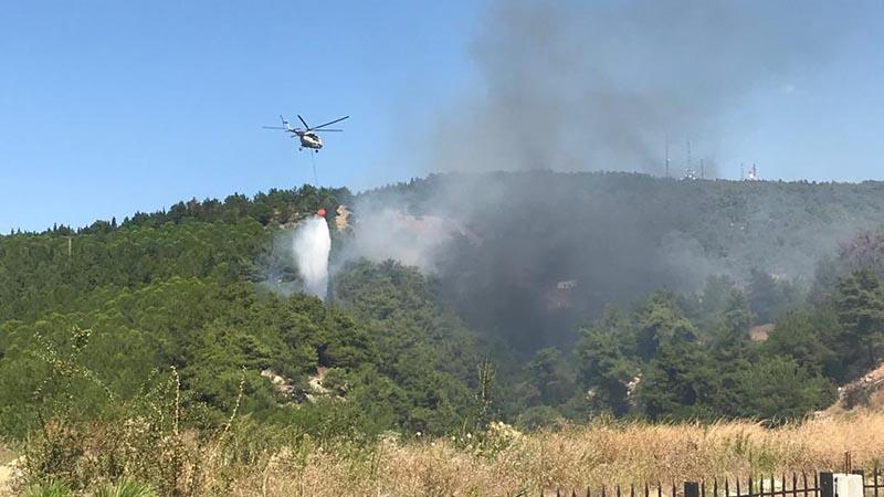 Çanakkale'deki orman yangını 'kısmen' kontrol altına alındı