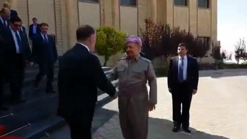 Irak Kürdistan Bölgesel Yönetimi'ni ziyaret eden HDP heyeti, Mesut Barzani ile görüştü