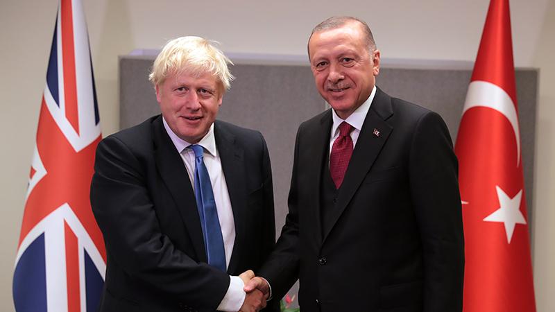 Cumhurbaşkanı Erdoğan, Britanya Başbakanı Johnson ile görüştü