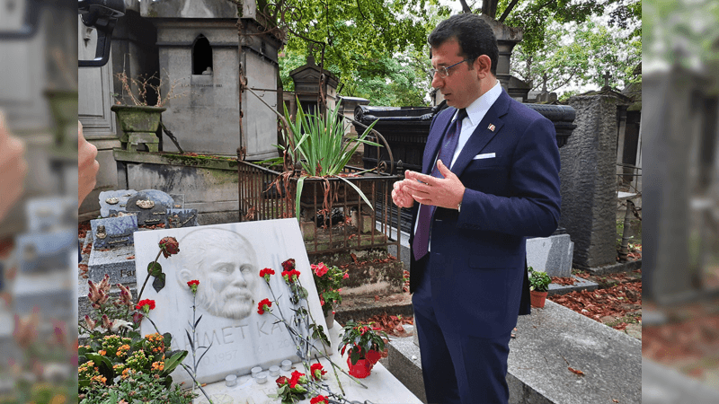 Ekrem İmamoğlu, Ahmet Kaya ve Yılmaz Güney'in mezarlarını ziyaret etti