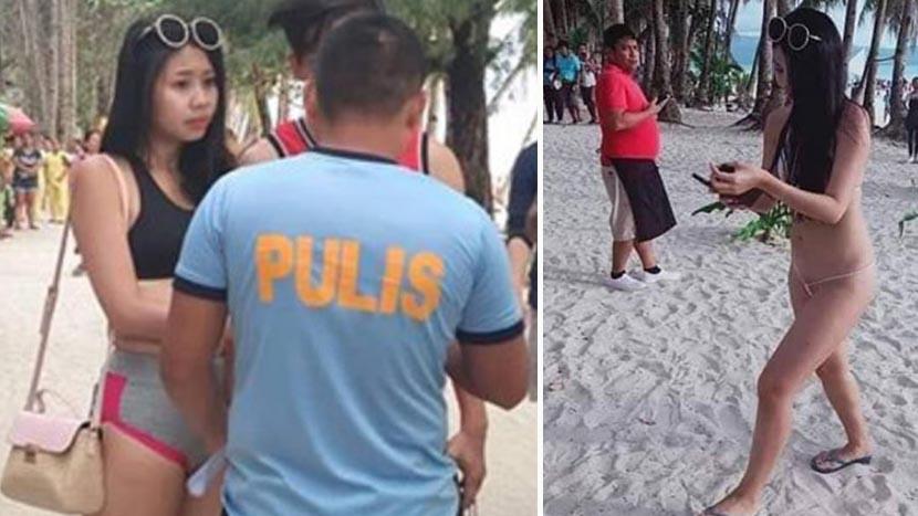 Filipinler'de bir kadın giydiği bikini nedeniyle gözaltına alındı