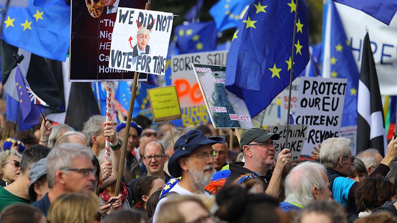 Brexit karşıtı binlerce kişi sokağa çıktı