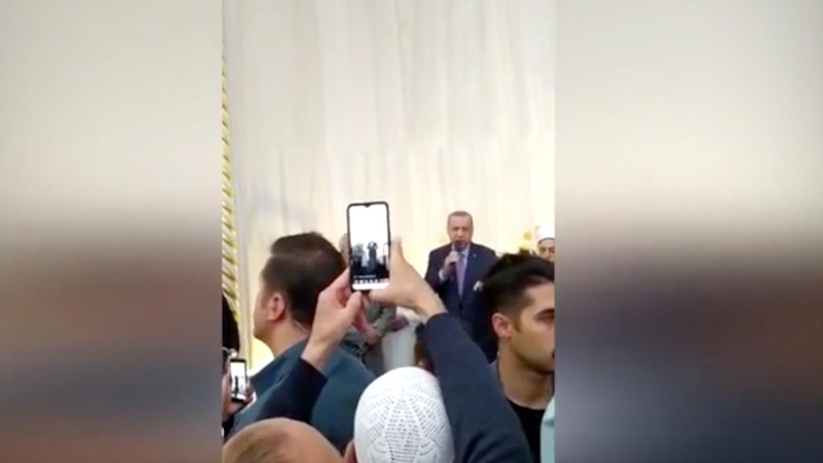 Erdoğan cami cemaatine seslendi: Küffara karşı şiddetli olacağız