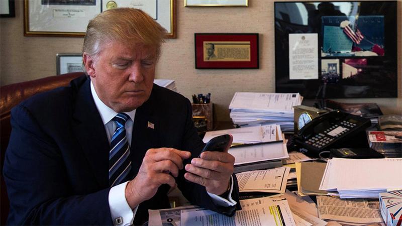 Trump, kendisi hakkındaki küfürlü övgüyü Twitter üzerinden 66 milyon takipçisiyle paylaştı