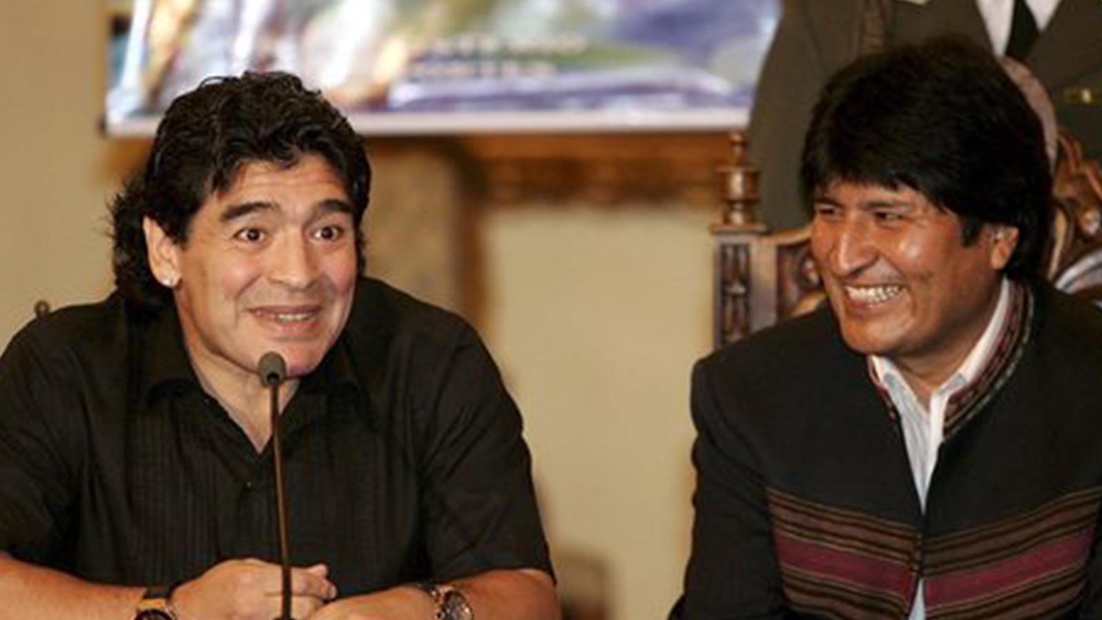 Maradona’dan darbeyle istifaya zorlanan Bolivya Devlet Başkanı Morales’e destek