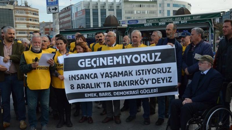 İstanbul Emek, Barış ve Demokrasi Güçleri'nden mitinge çağrı: İnsanca yaşamak istiyoruz