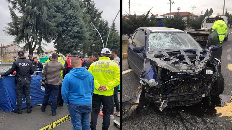 Otomobille durakta bekleyen yolcuların arasına daldı; 3 kişi öldü