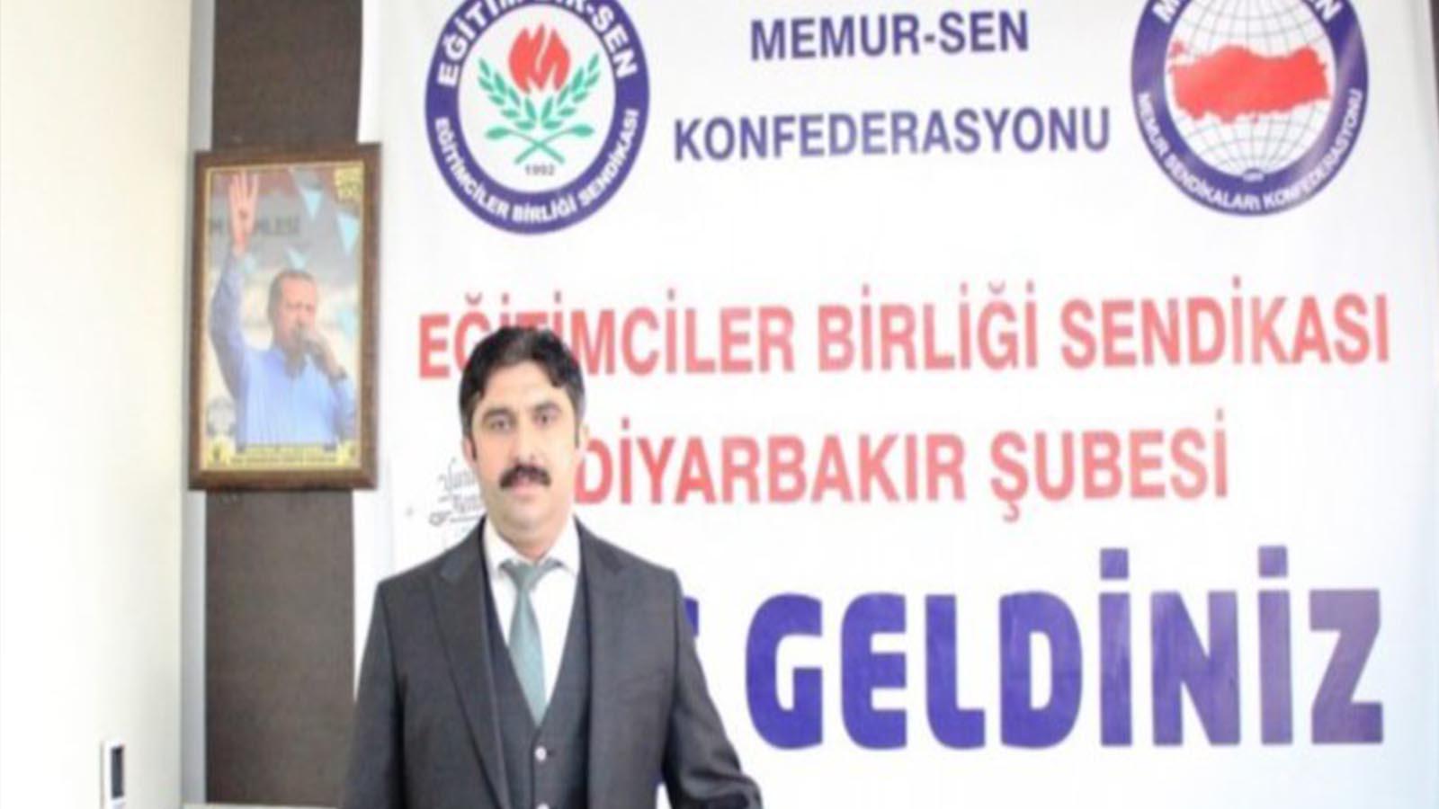 Tecavüzle tehdit ettiği iddia edilen Memur Sen Diyarbakır Başkanı Yunus Memiş, 'sağlık' gerekçesiyle istifa etti