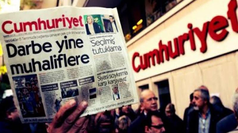 Cumhuriyet gazetesi: Bu tehditler ve baskılar yıldıramaz, geri adım attıramaz