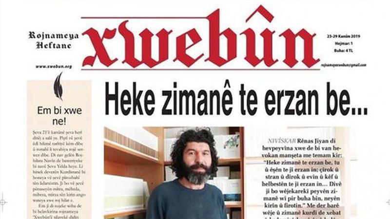 Haftalık Kürtçe gazete “Xwebûn” yayın hayatına başladı