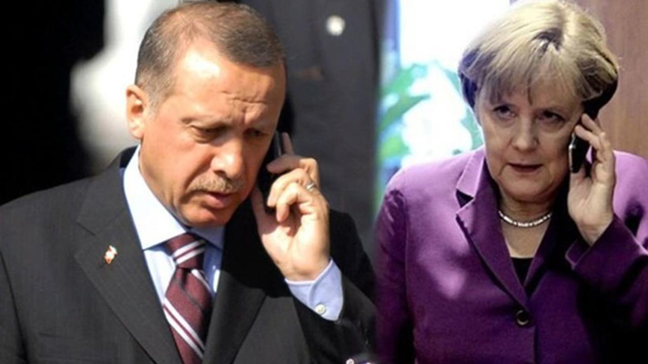 Cumhurbaşkanı Erdoğan ile Almanya Başbakanı Merkel, Libya ve Suriye'yi görüştü