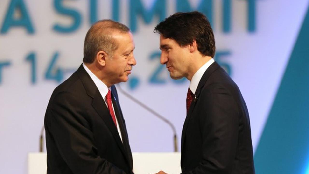 Cumhurbaşkanı Erdoğan ile Kanada Başbakanı Trudeau görüştü