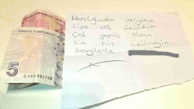 Yardım paketinden çıkan not herkesi duygulandırdı