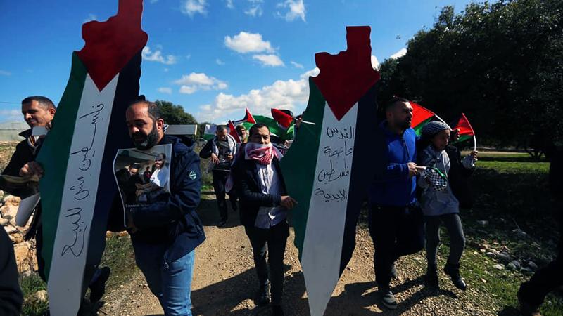 Batı Şeria'da ABD karşıtı protesto: 48 Filistinli yaralı