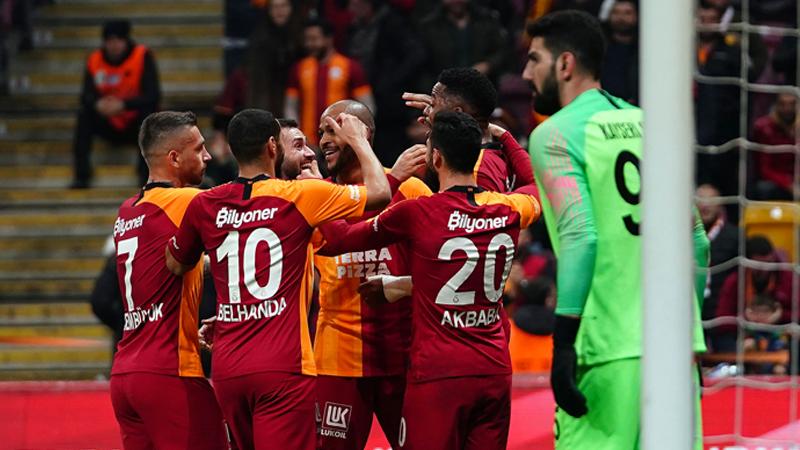 Galatasaray'dan evinde 4 gollü galibiyet