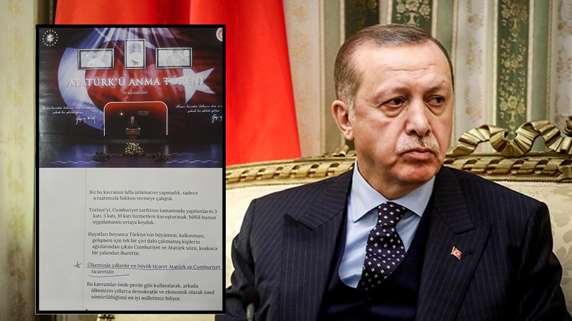 "Erdoğan 10 Kasım'da yaptığı konuşmayı kitapçık halinde okullara dağıttırdı"