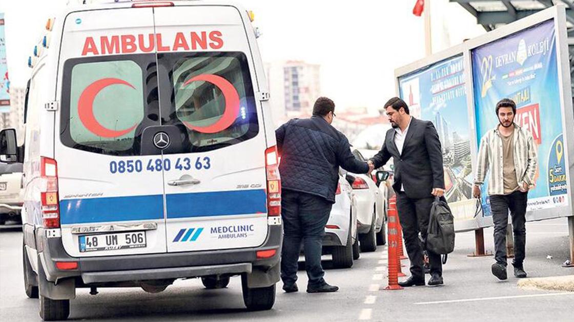 Ambulansla yolcu taşıyan şoför yakalandı