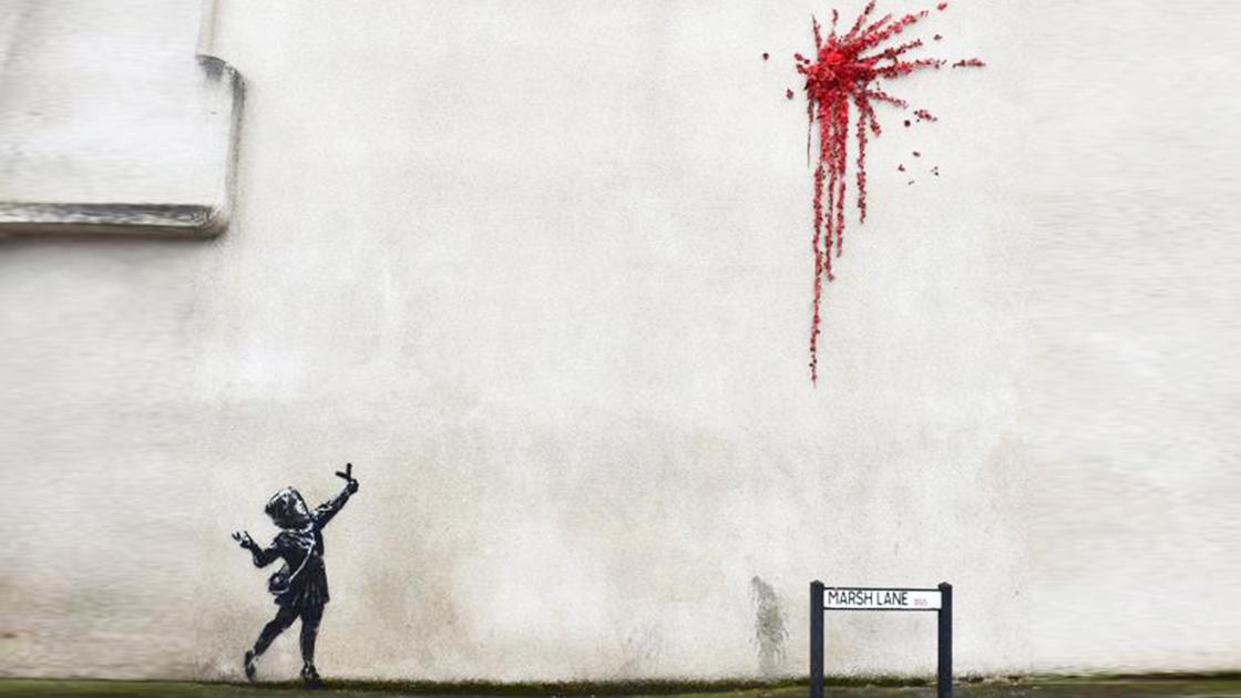 Banksy'den Sevgililer Günü eseri