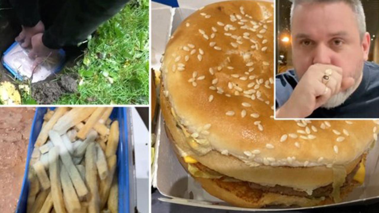 Britanyalı babadan garip deney: 14 ay önce bahçeye gömdüğümüz fast food menüsünü yersek ne olur?