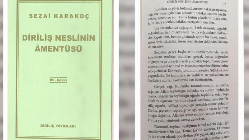 Okullarda dağıtılan kitapta skandal ifadeler: Sağcılar Allah topluluğu, solcular şeytan