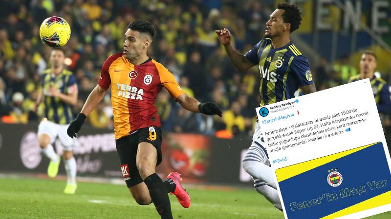 Kadıköy Belediyesi'nin derbi günü attığı 'tweet'e Galatasaraylılardan ilanlı tepki: Sergilenen yönetim katlanılamaz hale gelmiştir