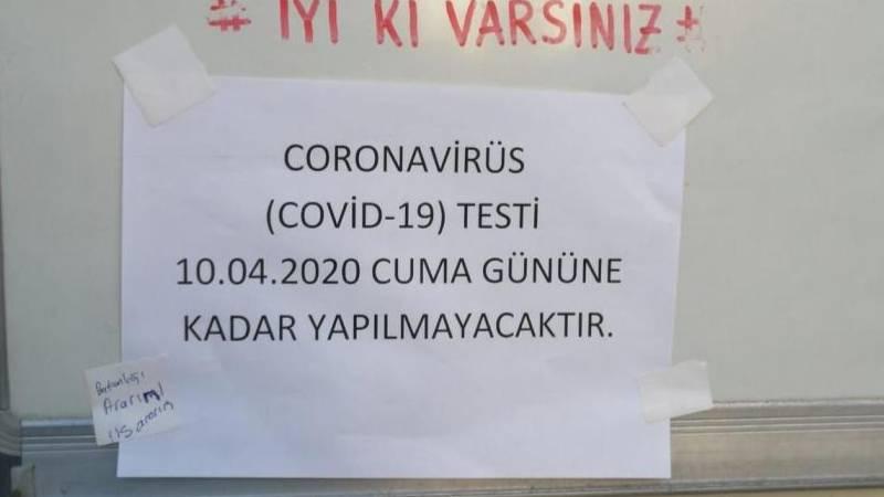 Ankara'da sağlık çalışanları için başlatılan düzenli Koronavirüs testleri durduruldu