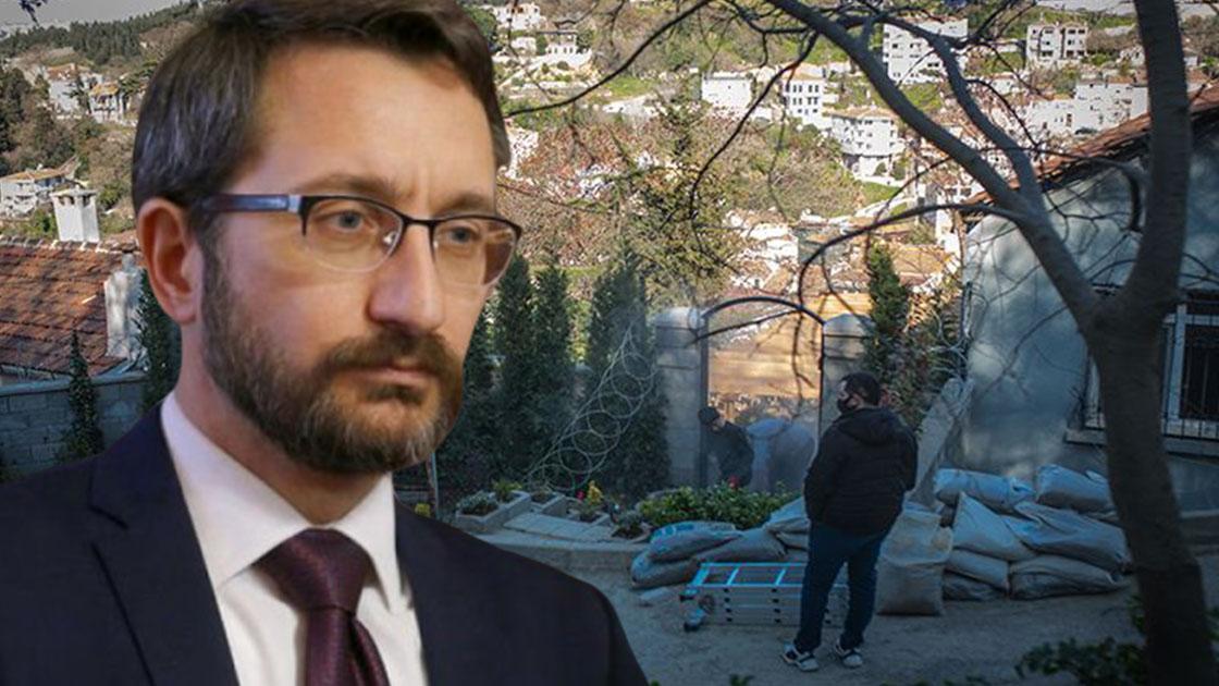 Fahrettin Altun’un Üsküdar’daki araziye yaptırdığı şömine ve çardakla ilgili bilirkişi raporu dosyada