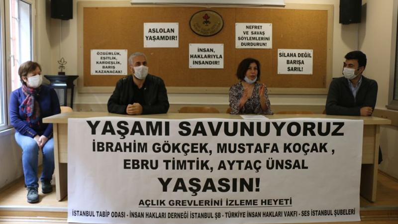 Hak savunucularından ölüm orucu açıklaması: İnsanların yaşamlarını ortaya koymak zorunda bırakılmalarının sorumlusu ülkeyi yönetenlerdir