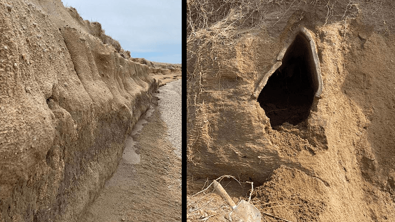 Bozcaada'da Bizans dönemine ait 1500 yıllık mezar ortaya çıktı