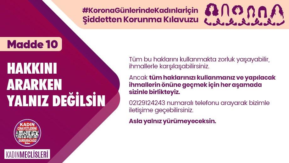 Kadın Cinayetlerini Durduracağız Platformu, Koronavirüs günlerinde kadınlar için şiddetten korunma kılavuzu hazırladı