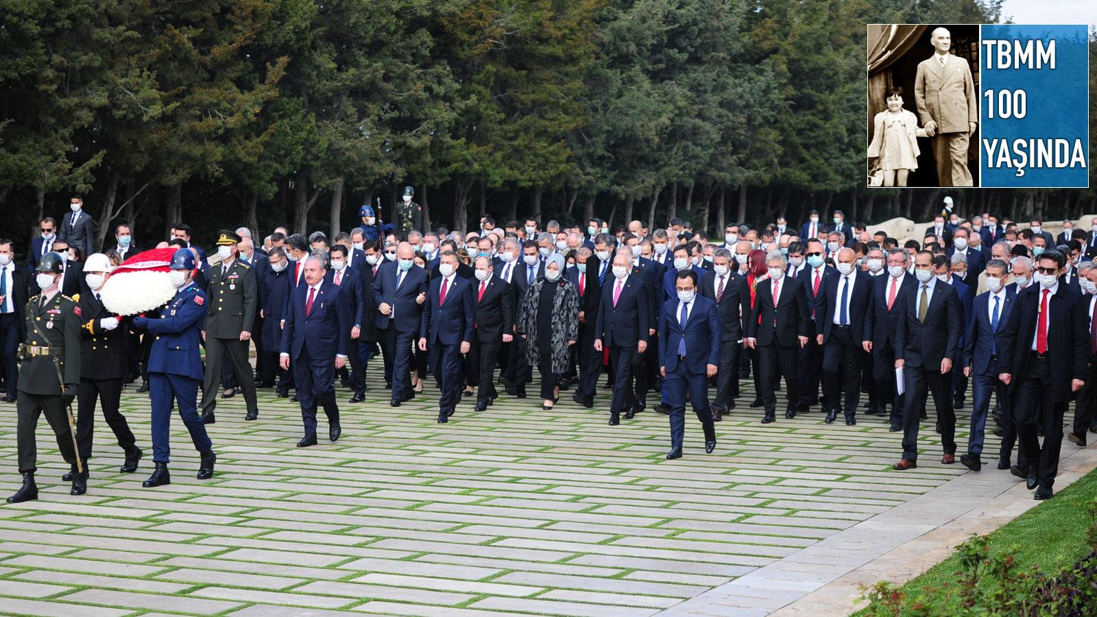 TBMM Başkanı Anıtkabir Özel defterini imzaladı: Türkiye ve Meclis millî mücadeleye bağlı evlat ve memleket sevdalılarının emin ellerinde