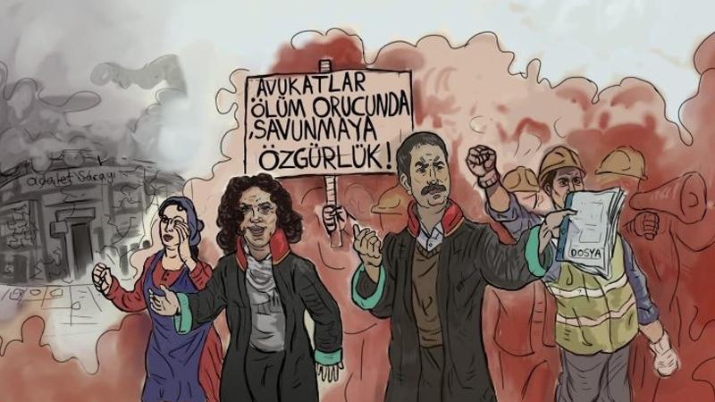 1273 isimden ölüm orucundaki avukatlar için ortak imza